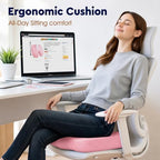 TushGuard Seat Cushion, Memory Foam Office Chair Cushion - Pink, XXX-Large - Image 4