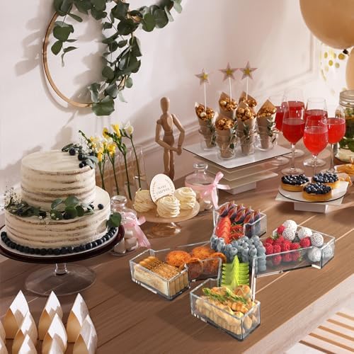 13.8" Acrylic Letter Charcuterie Tray,Fillable Alphabet Box (Letter X) - Image 6