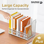 DALTACK 5-Slot Magazine File Holder, Metal Binder Holder, White - Image 2