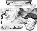 LIMKRIAN Japanese Ergonomic Mouse Pad Set, Large Desk Matt for Desktop by LIMKRIAN