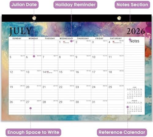 Taja 3 Pack of Desk Calendar 2026-2027, Jul 2026-Dec 2027, 17" x 12" - Image 3