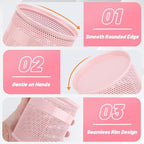 Segarty Pack of 9 Pencil Holders 3.9x4.2in, Round Mesh Pen Holder for Table Desk Organization, Large Pen Cup Container Set Desktop Accessories Organizer for Office Work Home Stuff Makeup Brush Storage - Image 3