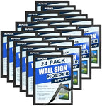 Magnetic Sign Holder & Picture Frame 8.5 x 11, 24 Pack by Supuca