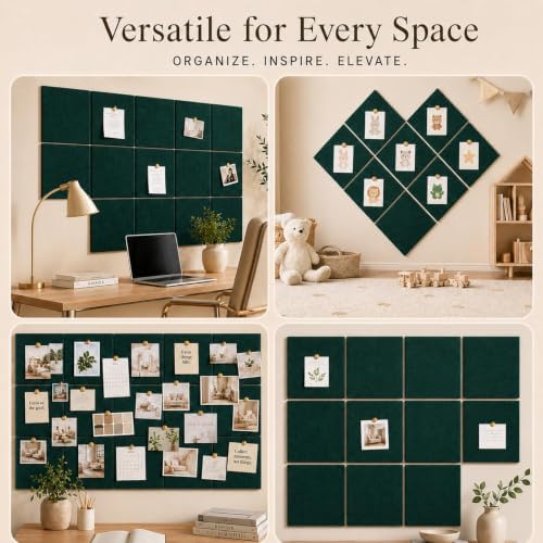 Felt Bulletin Board Tiles, Cork Board Alternative, 48 x 36 in - Image 6