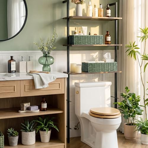 StorageWorks Wicker Toilet Paper Basket for Sage Green Bathroom Decor - Image 4