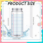 Meanplan 24 Sets Back to School Gifts Bulk Plastic Cup with Lid and Straw - Image 3