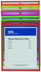 C-Line Neon Stitched Shop Ticket Holders, Assorted Neon Colors, 9 x 12 Inches, 25 per Box (43910) (Pack of 5) - Image 3