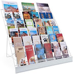 Displays2go 6-Tier Wire Countertop Literature Rack, White by Displays2go
