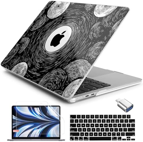 Batianda AstroGrid Case for MacBook Air 13.6" M2-M5 Chip, Galaxy Swirl by Batianda