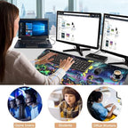 Keyboard Wrist Rest and Mouse Pad with Wrist Support Set Ergonomic Coaster,Memory Foam,Easy Typing Pain Relief,Large XL Desk Mat 31.5"x 11.8",Alien by Psychedelic Mushroom - Image 7