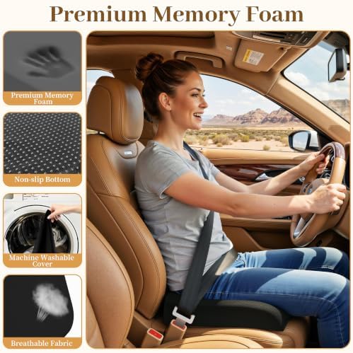 TranquilRelax XL Memory Foam Seat Cushion for Office Chair, 3.35-Inch, Black - Image 2