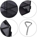 EASEPRES 5 Slot Mesh Desk Organizer Tray, File Paper Letter Folder Holder Desktop Paper Sorter Mail Organization Rack Storage Accessories, for Office Home School Classroom, Black, 2 Pack - Image 4