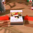 3D Calendar 2027, Tear-Away Desk Calendar, Paper Art Memo Pad, LED Light (Christmas H) - Image 3