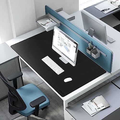 Mydours 48"x28" XXL Large PU Leather Desk Mat, Gaming Mouse Pad, (Black) - Image 4