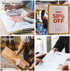 11" x 17" Hard Plastic Sheet Protectors, Menu Rigid Print Protectors, Clear Certificate Waterproof Protectors, Paper Sleeves Photo Plastic Sleeves Document Holder, Birth Certificate Protector(15 Pack) - Image 5