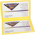 STORE SMART - Yellow Folding Business Card Holders - 10 Pack - Polypropylene Plastic (RPP2915Y-10) by StoreSMART