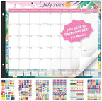 Ospelelf Desk Calendar 2026-2027 Large 22'' x 17'', 2026 Monthly Deskpad Calendar, 18 Month Calendar for Family Office, Use July 2026 - Dec 2027, Four Seasons Calendar by OspelelfOfficeSupplies