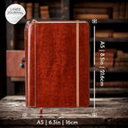 SETTINI® Vegan Leather Journal Gift Set with Pen 192 Pages, Classic - Image 3