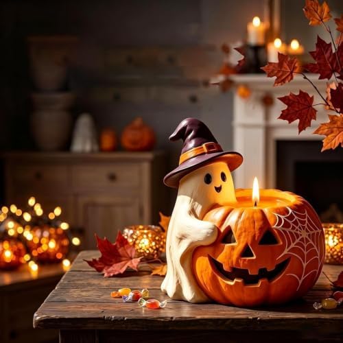 Halloween Ghost Pumpkin Pen Holder, White*2 - Image 6