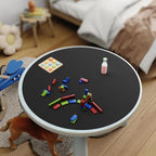 Vyaaa 36 inch PU Leather & Cork Round Placemats, Cut-to-Size, Black - Image 5