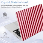 for MacBook Pro 16 inch Case 2019 2020 Release Model A2141, Plastic Hard Shell Cover with Keyboard Cover & Screen Protector for MacBook Pro 16 inch with Touch Bar, Red Stripes - Image 6