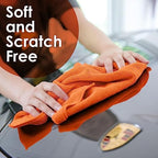Avalon Towels Microfiber Cleaning Cloths (Value Pack of 48) - Size 16 x 16 Inches, Highly Absorbent Cleaning Rags, Lint Free, Reusable and Washable, Microfiber Towels for Cars - Image 6