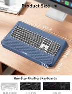2-in-1 Ergonomic Keyboard Stand with Wrist Rest, Blue - Image 4