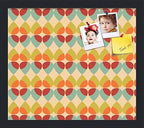 PinPix 16x14 inch Cork Bulletin Board. This Decorative Framed Pin Board Comes with Abstract Pattern in Color Design and Satin Black. Ideal for Home, Office Decor or School (PinPix-564) by PinPixBulletinBoards