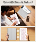 for Samsung Galaxy Tab S11 Ultra 14.6 Inch 2025 Backlit Keyboard Case, Galaxy Tablet S11 Ultra Case Keypad with S Pen Holder, 7-Color Backlight Keyboard for Samsung Tab 14.6'' SM-X930/X936B, Grey - Image 4