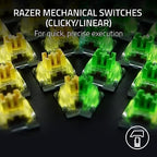 Razer BlackWidow V4 Mechanical Gaming Keyboard: Yellow Switches Linear & Silent-Chroma RGB - 6 Macro Keys - Magnetic Wrist Rest - Doubleshot ABS Keycaps - Multi-Function Roller &Media Keys (Renewed) - Image 2