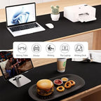 Aothia Leather Desk Pad Protector, Office Desk Mat, Large Mouse Pad, Laptop Desk Pad, Non-Slip PU Leather Desk Blotter, Waterproof Desk Writing Pad for Office and Home (Black, 47" x 24") - Image 6