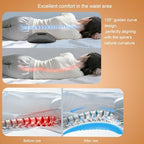 3-in-1 Lumbar Massager with Heating/Vibration/Adjustable Traction Memory foam lumbar pillow conforms to the spine's natural curve for relaxation Smart air cushion Ideal for home, office, or in-car use - Image 7
