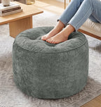Hobestluk Round Oversized Ottoman Foot Leg Rest Under Desk for Couch by YourHomeDeservesMore