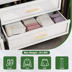 Ckzbx Metal Dresser Under Desk Metal Filing Cabinets, 43.11" H Drawer Chests of Drawers for Office, Garage (4 Drawers White 31.5inch Wide) - Image 5