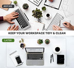 24 x 36 Inches Clear Desk Pad Blotter Plastic Transparent Desk Mat for Desktop PVC Vinyl Table Pad Easy Clean Desk Cover Protector for Writing Desk Tabletop Office Computer with Mouse Pad - Image 4