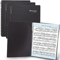 Sheet Music Folder (3 Pack, Black) – 40 Sleeves Display 80 Pages Spiral Binder Organizer for Music Stand – Fits Letter Size 8.5 x 11 Inch – Direct Page Writing with Detachable Name Tag by meccaline