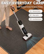 Funwheat Office Chair Mat with Lip for Hard Floors, 36 x 48 in, Espresso - Image 6