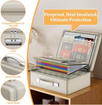 DocSafe 6400°F Fireproof Document Box with Lock, 10 Layers Heat Insulated - Image 4