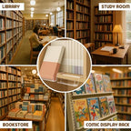 8 Pack Acrylic Book Stands for Display, Clear Bookshelf Holder - Image 6