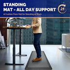 FEATOL Anti Fatigue Mat for Standing Desk & Kitchen Floor, 9/10 Extra Thick - Image 2