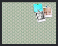 PinPix 28x22 inch Cork Bulletin Board. This Decorative Framed Pin Board Comes with Diamond Pattern in Green Design and Satin Black. Ideal for Home, Office Decor or School (PinPix-586) by PinPixBulletinBoards