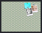 PinPix 28x22 inch Cork Bulletin Board. This Decorative Framed Pin Board Comes with Diamond Pattern in Green Design and Satin Black. Ideal for Home, Office Decor or School (PinPix-586) by PinPixBulletinBoards