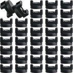 Yookeer 40 Pcs Magnetic Zip Tie Mount Cable Clips Black, 22 mm by Yookeer