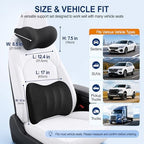 Allaboutsla Lumbar Back Support Pillow for Car, Neck Headrest Pillow Set - Image 5