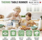RIMONA'S Heat Resistant Table Runner Trivet Mat - Reversible Marble, 40" - Image 2