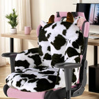 DOBUONO Comfy Office Chair Cushion: 17.5" L x 17.5" W x 18" H Cute Seat Cushion Kawaii Cushion for Gaming Chair with Backrest Non-Slip Floor Seating for Adults and Pets Cow Stuff for Room Decor by DOBUONO