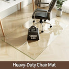 [Upgraded Tempered Glass] Koonmi 40" x 60" Office Floor Desk Chair Mat for Carpet & Hardwood Floor - Image 2
