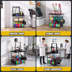 3 Tier 3D Printer Stand with Filament Rack & Detachable Tool Storage Bag - Image 6
