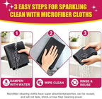 18PCS Magic Cleaning Cloth,Microfiber Magic Cloths for Home,Kitchen,Car - Image 5