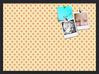 PinPix 30x22 inch Cork Bulletin Board. This Decorative Framed Pin Board Comes with Diamonds in Red and Yellow Design and Satin Black. Ideal for Home, Office Decor or School (PinPix-333) by PinPixBulletinBoards